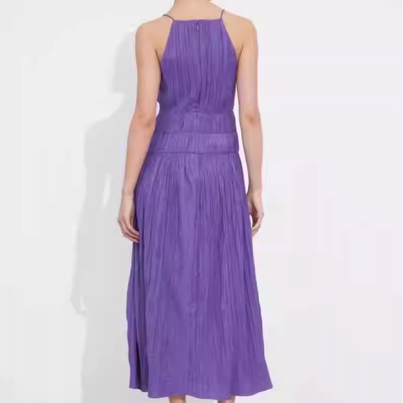 & Other Stories Shirred Sleeveless Midi Dress - Purple - Picture 10 of 10